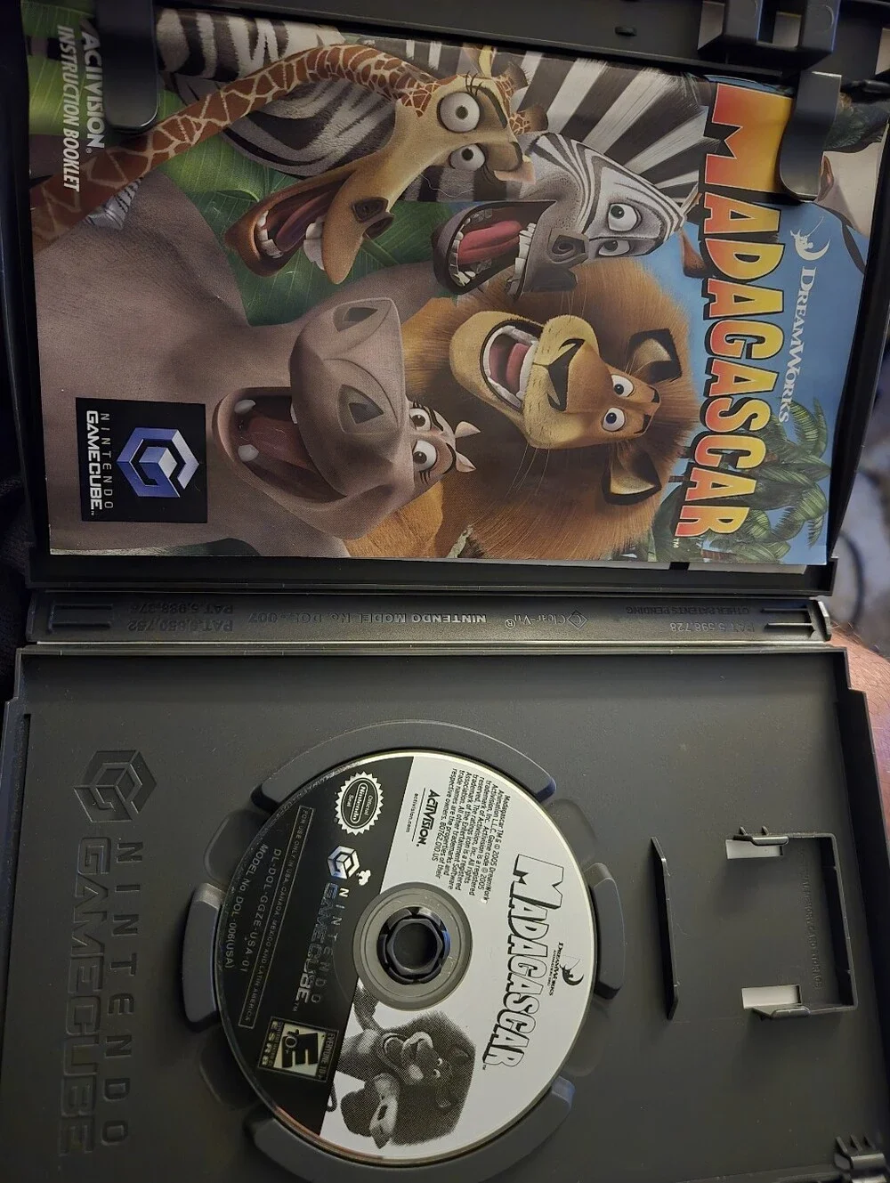 GameCube Madagascar Disk With Case And Instructions